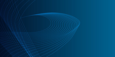 Blue line abstract business background