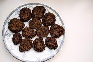 Liver cutlets, cutlets, cutlets on a plate.