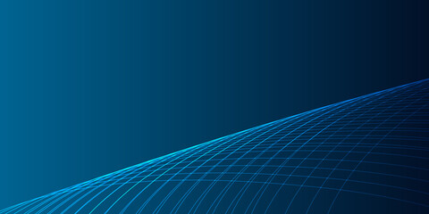 Blue abstract tech line background