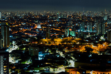 Obraz premium The lights of the megalopolis São Paulo, Brazil. Great city photography at night.