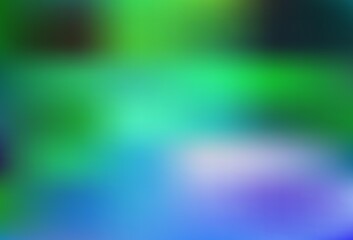 Light Blue, Green vector blurred shine abstract template.