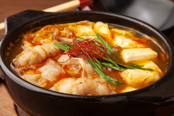 キムチ鍋　一人鍋