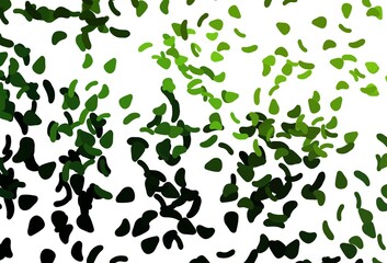 Light Pink vector template with memphis shapes.