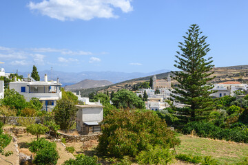 Fototapeta premium Lefkes - picturesque Greek village on Paros island, Greece. Europe