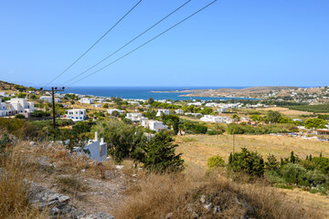 Paros Island, a popular tourist destination in the Aegean Sea. Cyclades Islands, Greece