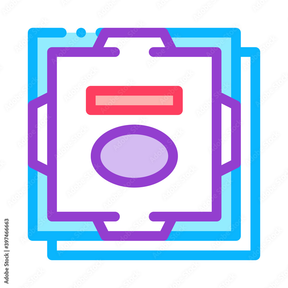 Poster processor computer component color icon vector. processor computer component sign. isolated symbol i