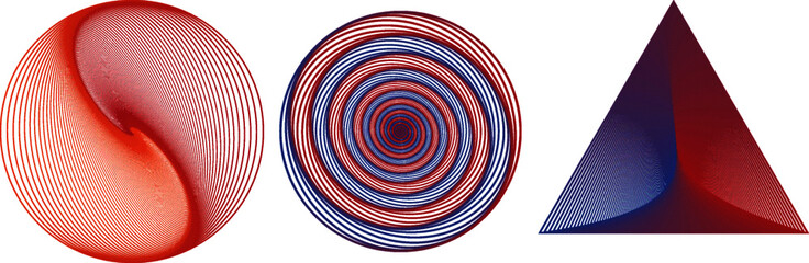 Line art Abstract illustration spiral