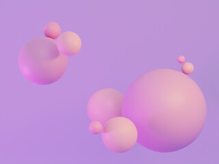 Spheres Minimal Background 3d Render
