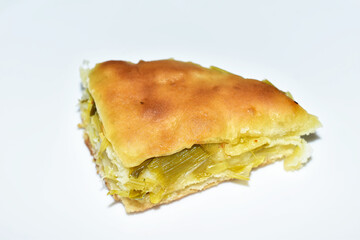 pastry with leek from the Balkan region