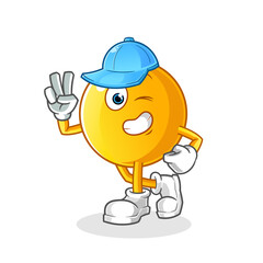 emoticon young boy character. cartoon mascot vector
