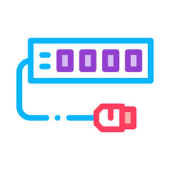 modem internet device color icon vector. modem internet device sign. isolated symbol illustration