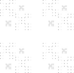 black and white ornament of geometric shapes, elements and lines. interesting pattern. the background.