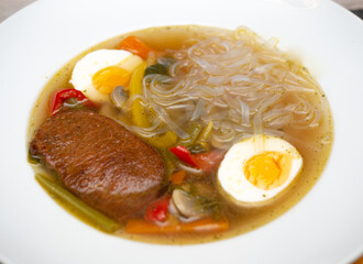 Ramen Noodel traditional Japan meal home made