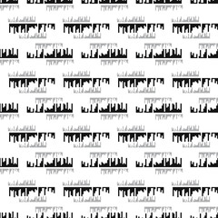 black and white ornament of geometric shapes, elements and lines. interesting pattern. the background.