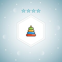 pyramid vector icons modern