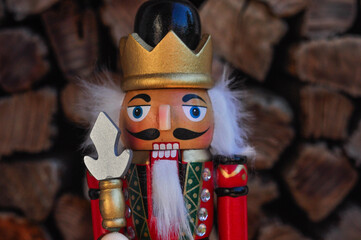 Obraz premium Nutcracker soldier waiting for christmas