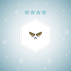 scary vector icons modern