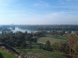 Danube river of Belgrade