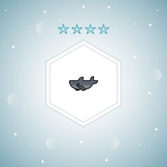 shark vector icons modern