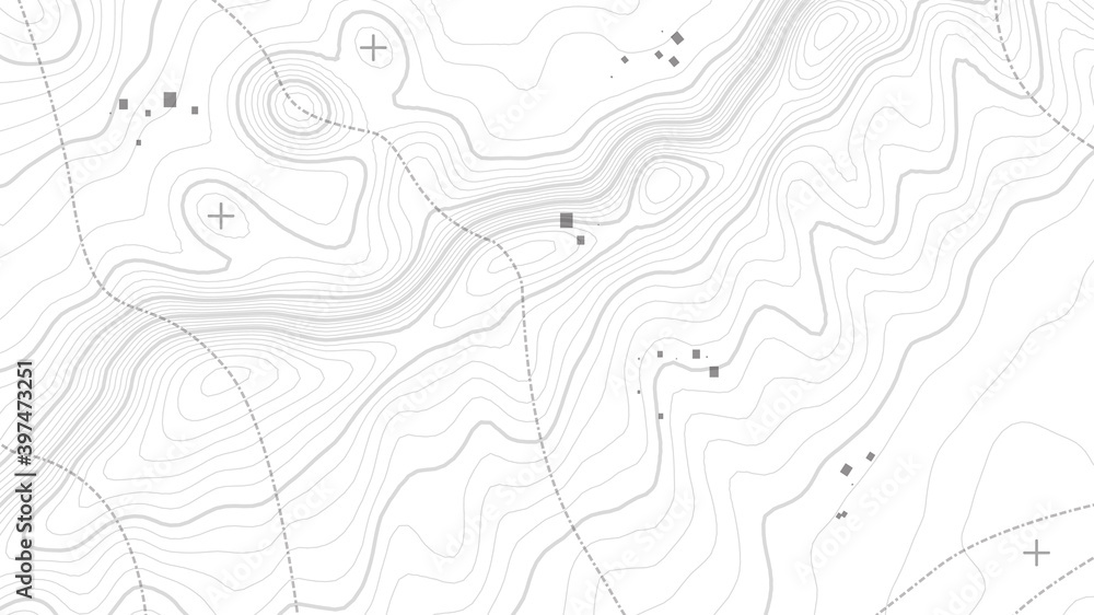 Poster grey contours vector topography. geographic mountain topography vector illustration. topographic pat