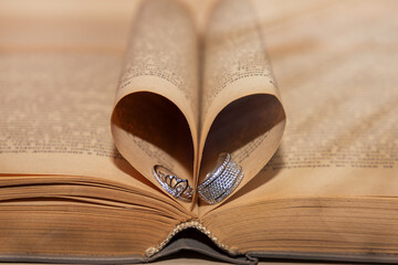 old book on table