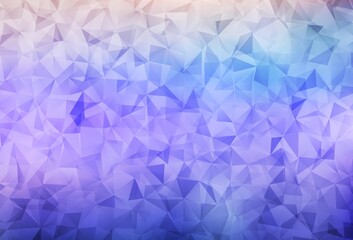 Light Purple vector abstract polygonal template.