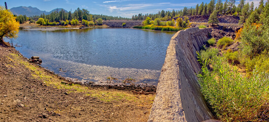 Crumbling Dam of McLellan Reservoir near Williams AZ