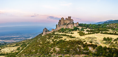 Obraz premium Loarre Castle romanesque defensive fortification medieval romanic Huesca Aragon Spain