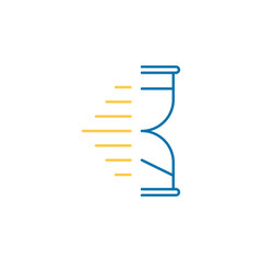 hourglass, clock, time icon. Signs and symbols can be used for web, logo, mobile app, UI, UX