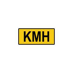 kilometer, hours icon. Signs and symbols can be used for web, logo, mobile app, UI, UX