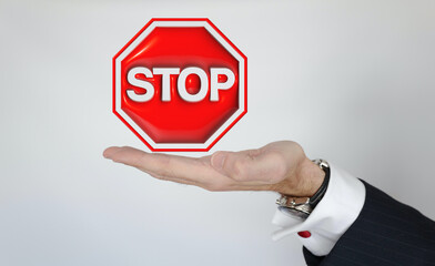 stop main présente