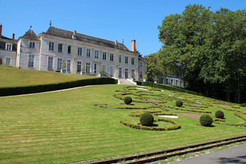 castle in a park (la source) in orléans (france)