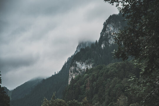 mountains on a moody day in germany