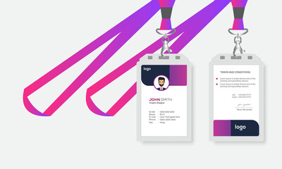 Simple and Creative  ID Card Design Template
