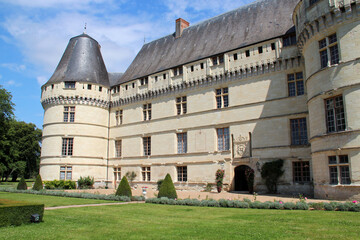 medieval and renaissance castle (islette) in azay-le-rideau (france)