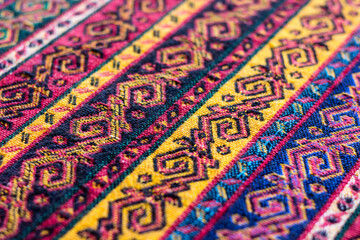 The cloth. Oriental motives. Tablecloth