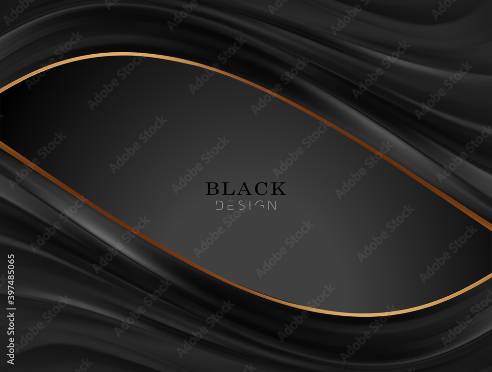 Poster smooth elegant black satin texture abstract background. luxurious background design