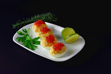tuna cream with caviar