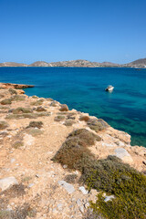 Fototapeta na wymiar Paros Island, a popular tourist destination in the Aegean Sea. Cyclades Islands, Greece