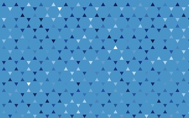 Light BLUE vector seamless background with triangles.