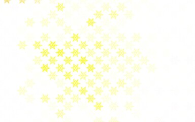 Light Green, Yellow vector pattern in Christmas style.