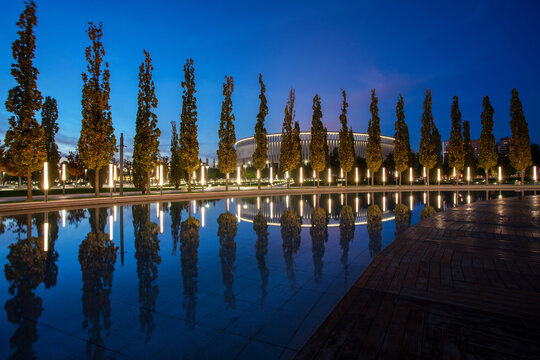 Blue hour view - on park Krasnodar