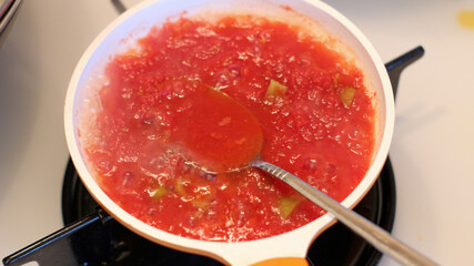 tomato sauce in a bowl