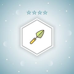 trowel vector icons modern