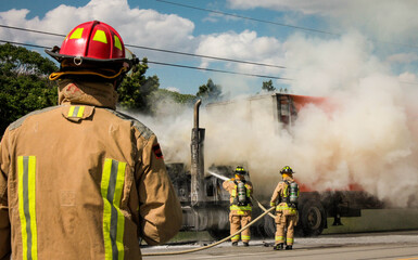 Fototapeta premium Firefighting 