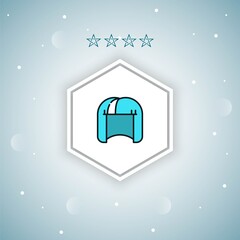 wig vector icons modern