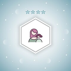 women   vector icons modern