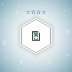 xls vector icons modern