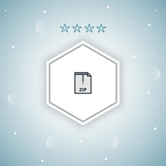 zip vector icons modern