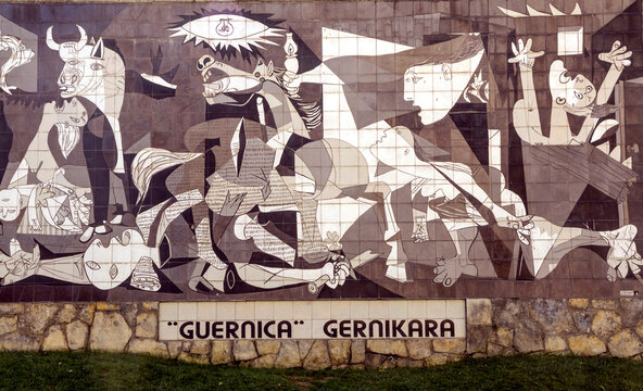 Guernica, Spain-September 2018. Picture of Picasso's Guernica